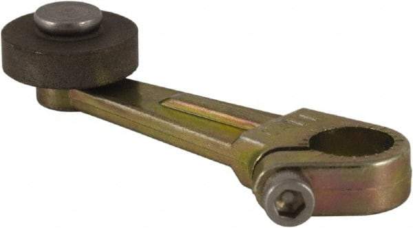 Square D - 2 Inch Long, 1/4 Inch Diameter, Cast Zinc Body, Limit Switch Operator - 1/4 Inch Face Width, Iron Roller, For Use with Limit Switches - Caliber Tooling