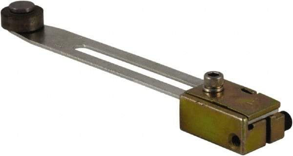 Square D - 0.88 Inch Long, 0.63 Inch Diameter, Cast Zinc Body, Limit Switch Adjustable Roller Lever - Steel Roller, For Use with Limit Switches - Caliber Tooling