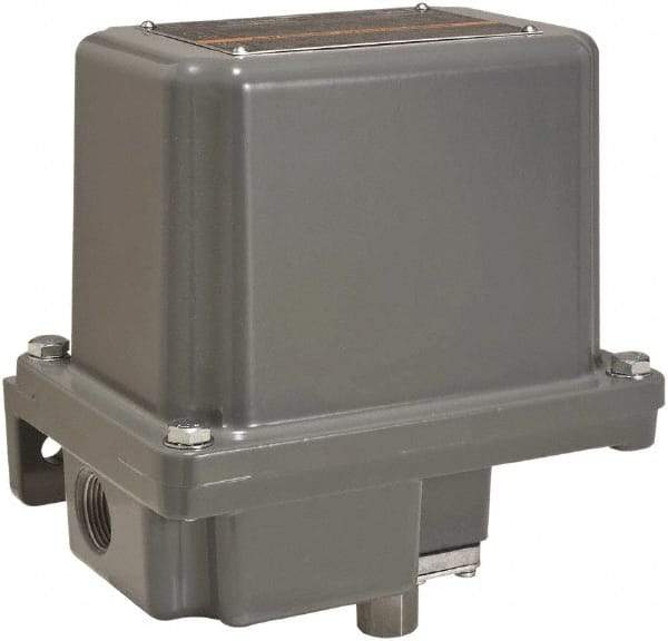 Square D - 7 and 9 NEMA Rated, SPDT, 170 to 5,600 psi, Electromechanical Pressure and Level Switch - Adjustable Pressure, 120 VAC at 6 Amp, 125 VDC at 0.22 Amp, 240 VAC at 3 Amp, 250 VDC at 0.27 Amp, 1/4 Inch Connector, Screw Terminal, For Use with 9012G - Caliber Tooling