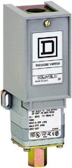 Square D - 1 NEMA Rated, SPDT, 1.5 to 75 psi, Electromechanical Pressure and Level Switch - Fixed Pressure, 120 VAC at 6 Amp, 125 VDC at 0.22 Amp, 240 VAC at 3 Amp, 250 VDC at 0.27 Amp, 1/4 Inch Connector, Screw Terminal, For Use with 9012G - Caliber Tooling