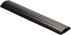 Hubbell Wiring Device-Kellems - 1 Channel, 5 Ft Long, 1-1/4" Max Compatible Cable Diam, Black PVC On Floor Cable Cover - 142.24mm Overall Width x 43.18mm Overall Height, 45.98mm Channel Width x 1-1/4" Channel Height - Caliber Tooling