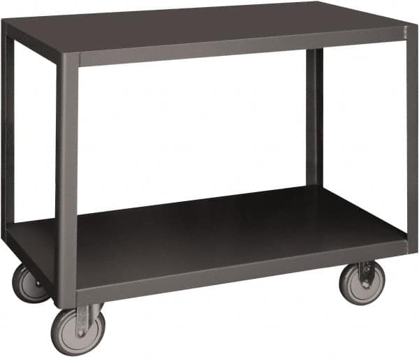 Durham - Mobile Table - Steel, Fixed Leg, Gray, 72" Long x 30" Deep x 30-1/4" High - Caliber Tooling