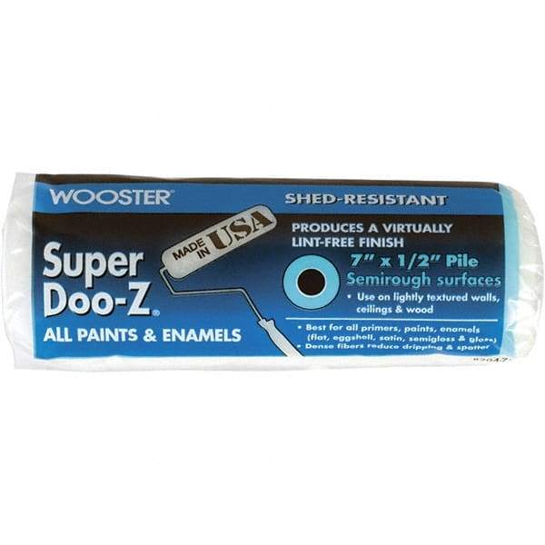 Wooster Brush - 1/2" Nap, 7" Wide Paint Roller Cover - Semi-Rough Texture, Woven - Caliber Tooling