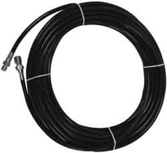 Value Collection - 1/8" ID x 0.3333" OD, 4,800 Working psi, Black Thermoplastic Polyurethane Sewer Hose - 100' Long, -40 to 160°F - Caliber Tooling