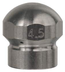 Value Collection - 4,200 psi Fixed, Sewer Pressure Washer Nozzle - 8mm Orifice Diam, 1/4" Thread - Caliber Tooling