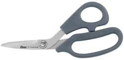 Clauss - 2" LOC, 7" OAL Titanium Shears - Ambidextrous, Offset Handle, For General Purpose Use - Caliber Tooling