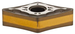 Iscar - DNMG332 PF Grade IC8150 Carbide Turning Insert - TiCN/Al2O3 Finish, 55° Diamond, 3/8" Inscr Circle, 3/16" Thick, 1/32" Corner Radius - Caliber Tooling