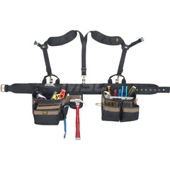 Tool Aprons & Tool Belts; Tool Type: Tool Rig; Minimum Waist Size: 29; Maximum Waist Size: 46; Material: Polyester; Number of Pockets: 20.000; Color: Black; Minimum Order Quantity: Polyester; Tool Style: Tool Rig; Minimum Waist Size: 29