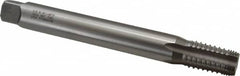 Hertel - 3/8-18 NPTF, 5 Flute, Bright Finish, High Speed Steel, Extension Pipe Tap - 6" OAL, 0.7" Shank Diam, 1-1/16" Thread Length, 17/32" Square Size - Exact Industrial Supply