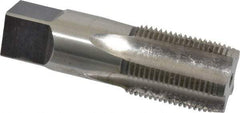 Hertel - 3/4-14 NPS Thread, 5 Flute Standard Pipe Tap - 3-1/4" OAL, 1-3/8" Thread Length, 29/32" Shank Diam, Bright Finish, High Speed Steel - Exact Industrial Supply