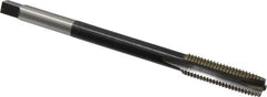 Hertel - M12x1.75 Metric Coarse 3 Flute D6 High Speed Steel Spiral Point Extension Tap - Plug Chamfer, 6" OAL, 6H Class of Fit - Exact Industrial Supply