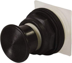 Schneider Electric - 30mm Mount Hole, Extended Straight, Pushbutton Switch Only - Black Pushbutton, Momentary (MO) - Caliber Tooling