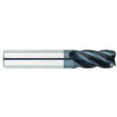 1" Dia. - 1-1/2" LOC - 4" OAL - .030-.035 Radius 4 FL Carbide S/E HP End Mill-AlTiN - Caliber Tooling