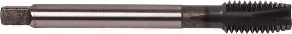 Union Butterfield - 3/4-10 UNC, 4 Flute, TiCN Finish, Powdered Metal Spiral Point Tap - Plug Chamfer, Right Hand Thread, 4.921" OAL, 1.181" Thread Length, 0.59" Shank Diam, 2B Class of Fit, Series 1672AP - Exact Industrial Supply