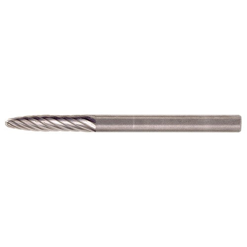 SF-41 Standard Cut Solid Carbide Bur-Round Nose Tree Shape - Exact Industrial Supply