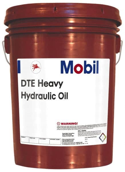 Mobil - 5 Gal Pail Mineral Circulating Oil - SAE 30, ISO 100, 95.1 cSt at 40°C & 10.9 cSt at 100°F - Caliber Tooling