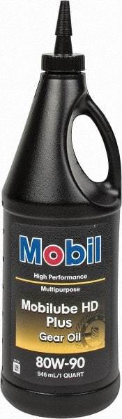 Mobil - 0.25 Gal Bottle, Gear Oil - 14.8 St Viscosity at 100°C, 141 St Viscosity at 40°C - Caliber Tooling