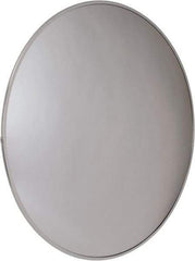 PRO-SAFE - Outdoor Round Convex Safety, Traffic & Inspection Mirrors - Acrylic Lens, Laminated Hardboard Backing, 26" Diam x 2-1/2" High, 28' Max Covered Distance - Caliber Tooling