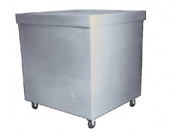 Bayhead Products - 1,000 Lb Load Capacity, Polyethylene Rolling Covered Container - 28" Wide x 30" Long x 30" High - Caliber Tooling