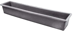 Bayhead Products - Gray Polyethylene Tote Container - Nesting, 54-1/2" Long x 11-1/2" Wide x 8" High - Caliber Tooling