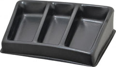 Bayhead Products - 12-1/2" Wide x 3" High x 8-1/2" Deep, Small Parts Assembly Tray - Plastic Frame, 3 Compartments, 6-1/2" Wide x 2-1/2" Deep Bin - Caliber Tooling