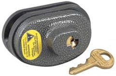 Master Lock - 2" Shackle Clearance, Keyed Different Padlock - 9/32" Shackle Diam, Steel & Zinc Body - Caliber Tooling