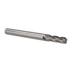 Scientific Cutting Tools - 3/8-24 UNF, 0.29" Cutting Diam, 4 Flute, Solid Carbide Helical Flute Thread Mill - Internal/External Thread, 0.808" LOC, 3-1/2" OAL, 5/16" Shank Diam - Exact Industrial Supply