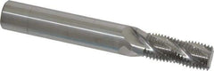 Scientific Cutting Tools - 9/16-18 UNF, 0.45" Cutting Diam, 4 Flute, Solid Carbide Helical Flute Thread Mill - Internal/External Thread, 1.078" LOC, 3-1/2" OAL, 1/2" Shank Diam - Caliber Tooling