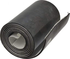 Made in USA - 60" Long, 6" Wide, 1/8" Thick, Buna-N Rubber Foam Sheet - 50 to 60 Durometer, Black, -20 to 180°F, 2,500 psi Tensile Strength, Adhesive Backing, Stock Length - Caliber Tooling