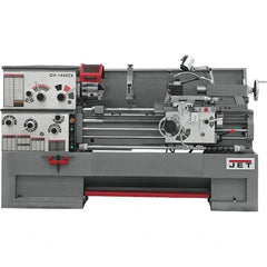 Jet - 14" Swing, 40" Between Centers, 230 Volt, Triple Phase Engine Lathe - 7MT Taper, 7-1/2 hp, 42 to 1,800 RPM, 3-1/8" Bore Diam, 29-1/2" Deep x 47-1/2" High x 97-1/2" Long - Caliber Tooling