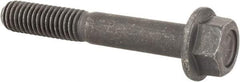 Value Collection - 3/8-16 UNC, 2-1/2" Length Under Head, Hex Drive Flange Bolt - 1" Thread Length, Grade 8 Alloy Steel, Smooth Flange, Phosphate & Oil Finish - Caliber Tooling