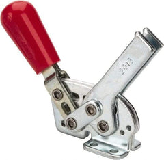 De-Sta-Co - 295 Lb Holding Capacity, Horizontal Handle, Manual Hold Down Toggle Clamp - 58° Handle Movement, 71° Bar Opening, U-Bar, Flanged Base, Electro-Plated Zinc, Carbon Steel - Caliber Tooling