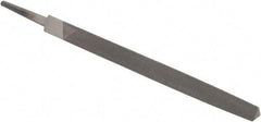 Value Collection - 6" Long, Smooth Cut, Triangle American-Pattern File - Double Cut, Tang - Caliber Tooling