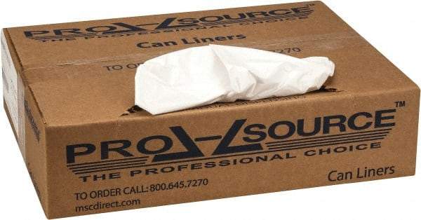 PRO-SOURCE - 0.7 mil Thick, Heavy-Duty Trash Bags - 24" Wide x 31" High, White - Caliber Tooling