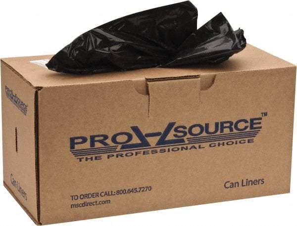 PRO-SOURCE - 0.9 mil Thick, Heavy-Duty Trash Bags - 32-1/2" Wide x 40" High, Black - Caliber Tooling