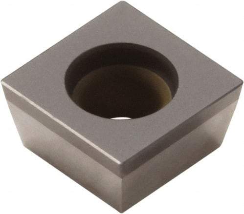 Seco - SPGW1.820.5 Grade CBN200 PCBN Turning Insert - Uncoated, 90° Square, 7/32" Inscr Circle, 1/8" Thick, 0.008" Corner Radius - Caliber Tooling