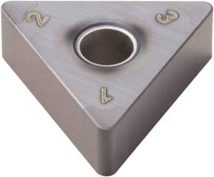 Seco - TNGA332 Grade CBN060K PCBN Turning Insert - TiSiAlN Finish, 60° Triangle, 3/8" Inscr Circle, 3/16" Thick, 1/32" Corner Radius - Caliber Tooling