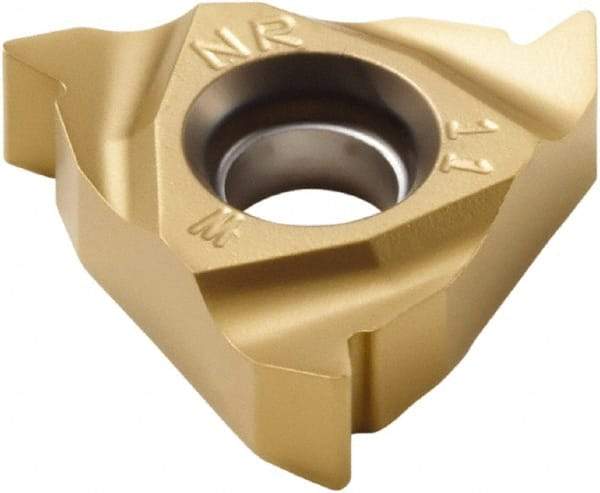 Seco - 16NR Internal Right Hand 11 Whitworth Laydown Threading Insert - Grade CP500, TiAlN/TiN Coated Carbide, 9.53mm Inscribed Circle - Caliber Tooling