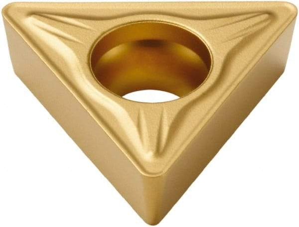 Seco - TCMT32.52 M5 Grade TP40 Carbide Turning Insert - TiC/TiCN/TiN Finish, 60° Triangle, 3/8" Inscr Circle, 5/32" Thick, 1/32" Corner Radius - Caliber Tooling