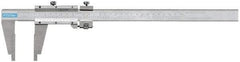 Fowler - 0 to 60" Stainless Steel Vernier Caliper - 0.02mm Graduation, 7-1/2" Jaw Depth, 0.005" Accuracy, Includes Inside Diameter, Outside Diameter - Caliber Tooling