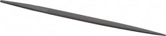 Grobet - 6" Standard Precision Swiss Pattern Pippin File - Double Cut, 25/64" Width Diam x 9/64" Thick, With Tang - Caliber Tooling