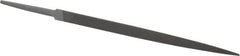 Grobet - 6" Standard Precision Swiss Pattern Three Square File - Double Cut, 3/8" Width Diam, With Tang - Caliber Tooling