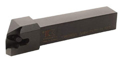 Kennametal - 1.380...92DEG, Right Hand Cut, 2° Lead Angle, 63/64" Shank Height x 25mm Shank Width, Positive Rake Indexable Turning Toolholder - 150mm OAL, D4FIX..R.. Insert Compatibility, Series Fix-Perfect - Caliber Tooling