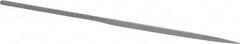 Grobet - 5-1/2" Needle Precision Swiss Pattern Barrette File - Round Handle - Caliber Tooling