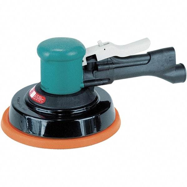 Dynabrade - 10,000 OPM, 23 CFM Air Consumption, Palm Air Orbital Sander - Round Pad, 1/4 NPT Inlet - Caliber Tooling