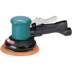 Dynabrade - 12,000 OPM, 23 CFM Air Consumption, Palm Air Orbital Sander - Round Pad, 1/4 NPT Inlet - Caliber Tooling