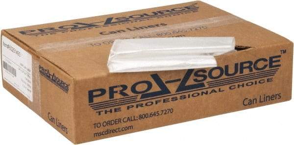 PRO-SOURCE - 0.2 mil Thick, Household/Office Trash Bags - 24" Wide x 23" High, Clear - Caliber Tooling