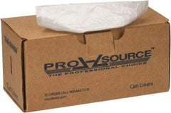 PRO-SOURCE - 90 Gal Capacity, 1.8 mil Thick, Heavy-Duty Trash Bags - Linear Low-Density Polyethylene (LLDPE), Flat Pack Dispenser, 38" Wide x 63" High, Clear - Caliber Tooling