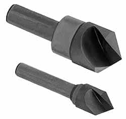 Hertel - 2" Head Diam, 3/4" Shank Diam, 1 Flute 60° High Speed Steel Countersink - Caliber Tooling