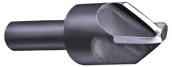 Hertel - 3/16" Head Diam, 3/16" Shank Diam, 4 Flute 60° High Speed Steel Countersink - Caliber Tooling